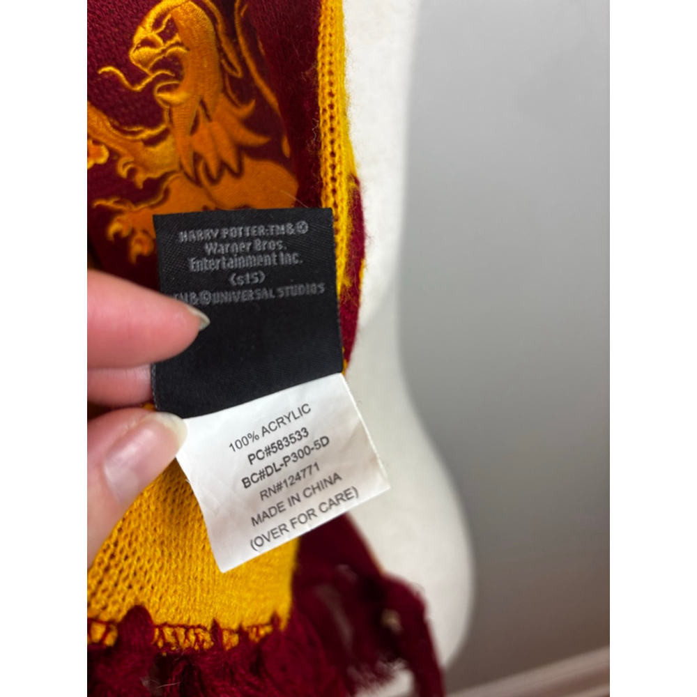 Harry Potter Universal Studios Gryffindor Scarf One Size Red Yellow licensed - Picture 5 of 7